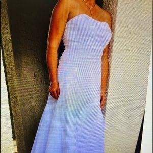 David’s Bridal size 12 strapless wedding gown